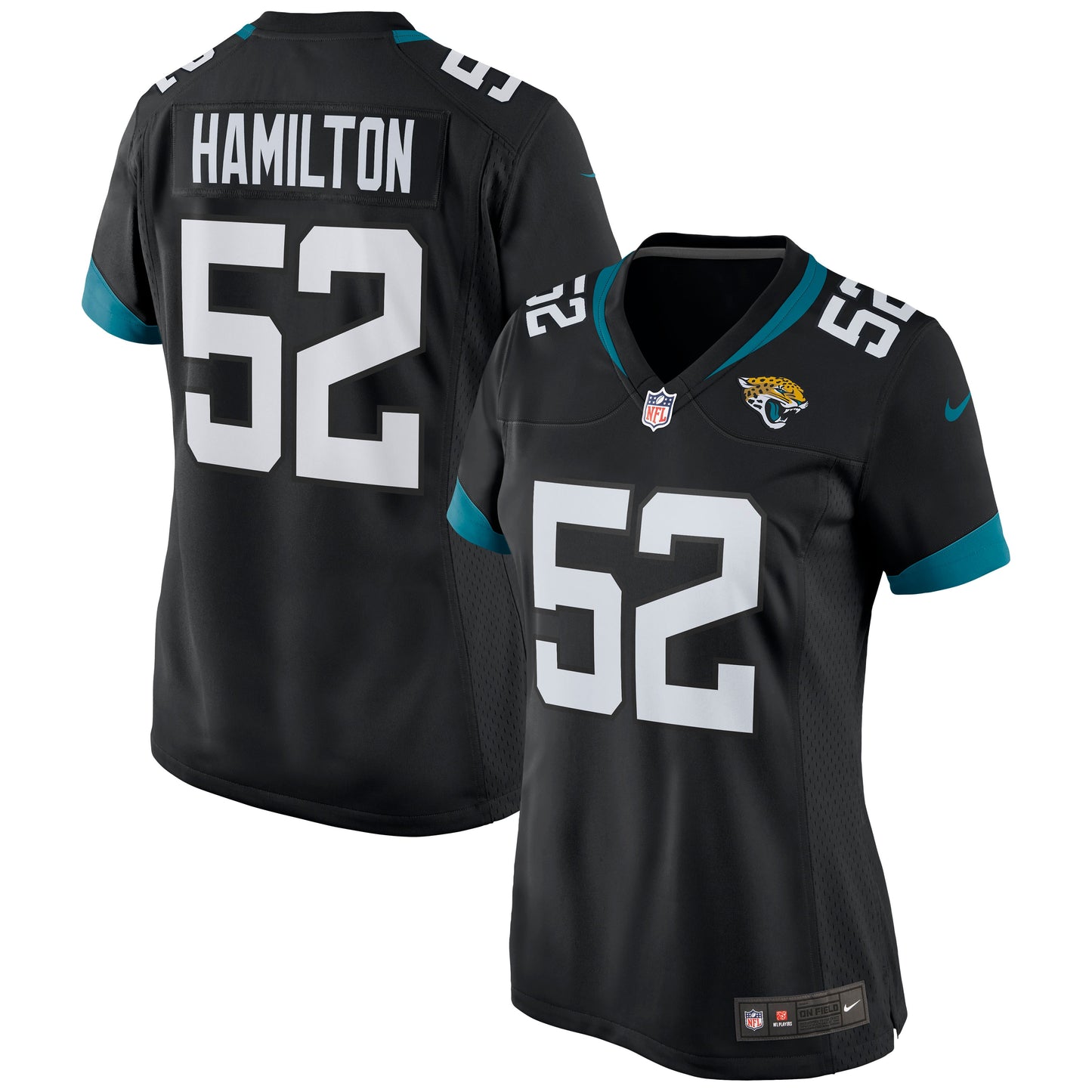 DaVon Hamilton Jacksonville Jaguars Nike Women's Game Jersey - Black